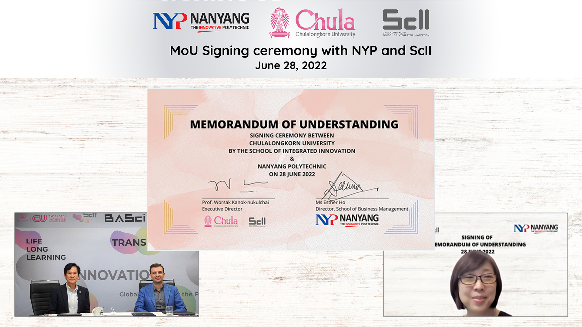 ScII signs partnership with Nanyang Polytechnic for student and faculty exchange